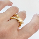 ストーン付ノットリボンパヴェリング 指輪 結び レディース ジルコニア | FACION | 詳細画像6