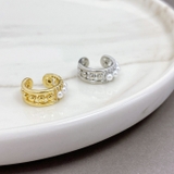片耳用パール&ジルコニアイヤーカフ ノンホール 軟骨ピアス | FACION | 詳細画像2