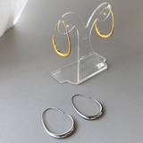 大振りドロップフープステンレスピアス サージカルステンレス316L レディース | FACION | 詳細画像1