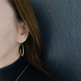 大振りドロップフープステンレスピアス サージカルステンレス316L レディース | FACION | 詳細画像5