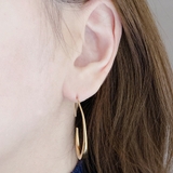 大振りドロップフープステンレスピアス サージカルステンレス316L レディース | FACION | 詳細画像8