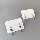 ノットラインバーステンレスピアス サージカルステンレス316L レディース | FACION | 詳細画像4 