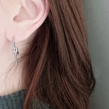 ノットラインバーステンレスピアス サージカルステンレス316L レディース | FACION | 詳細画像8 