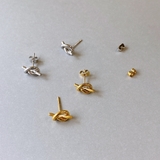 ノットメタルステンレススタッドピアス  サージカルステンレス316L 結び | FACION | 詳細画像2