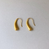 ゴールド | ドロップステンレスフックピアス レディースサージカルステンレス316L雫 涙型 | FACION