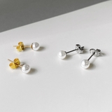 一粒パールステンレススタッドピアス 真珠 両耳 | FACION | 詳細画像2