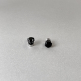 ブラック 6mm | ジルコニアステンレスマグネットピアス 両耳用 イヤリング | FACION