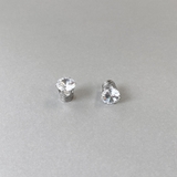 シルバー 8mm | ジルコニアステンレスマグネットピアス 両耳用 イヤリング | FACION