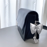 リボンクッションハートチェーンキーリング バッグチャーム キーホルダー | FACION | 詳細画像2