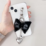 リボンクッションハートチェーンキーリング バッグチャーム キーホルダー | FACION | 詳細画像4