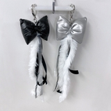 リボンクッション&ファーキーリング バッグチャーム キーホルダー ハンドメイド | FACION | 詳細画像2 