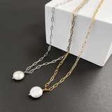 大粒淡水パールステンレスネックレス レディース 淡水真珠 | FACION | 詳細画像5