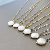 大粒淡水パールステンレスネックレス レディース 淡水真珠 | FACION | 詳細画像7