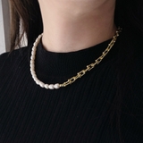 淡水パール＆デザインチェーンネックレス レディース 女性 | FACION | 詳細画像7 