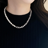 淡水パール＆デザインチェーンネックレス レディース 女性 | FACION | 詳細画像8 