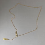 ゴールド | スクエアY字ロングステンレスネックレス ロングチェーン サージカルステンレス | FACION