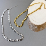 リーフチェーンステンレスネックレス ショート 316L | FACION | 詳細画像1 