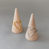 オープンハートモチーフステンレスリング アレルギー対応 つけっぱなし | FACION | 詳細画像4 