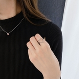 オープンハートモチーフステンレスリング アレルギー対応 つけっぱなし | FACION | 詳細画像7 