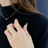 オープンハートモチーフステンレスリング アレルギー対応 つけっぱなし | FACION | 詳細画像8 