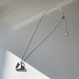 ドロップハートステンレスネックレス ペンダント サージカルステンレス | FACION | 詳細画像4 