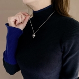 ドロップハートステンレスネックレス ペンダント サージカルステンレス | FACION | 詳細画像9 