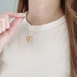 ドロップハートステンレスネックレス ペンダント サージカルステンレス | FACION | 詳細画像11 