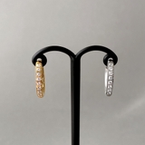 CZワンタッチステンレスフープピアス 両耳用 サージカルステンレス | FACION | 詳細画像3 