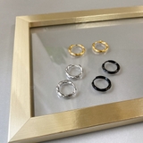 ツイストワンタッチステンレスフープピアス 両耳用 サージカルステンレス | FACION | 詳細画像3 