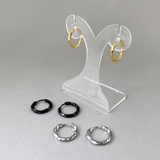 ツイストワンタッチステンレスフープピアス 両耳用 サージカルステンレス | FACION | 詳細画像6 