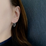 ツイストワンタッチステンレスフープピアス 両耳用 サージカルステンレス | FACION | 詳細画像8 