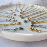 イニシャルモチーフステンレスネックレス アルファベット ペンダント | FACION | 詳細画像5 