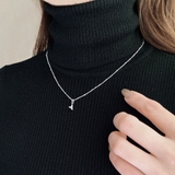 イニシャルモチーフステンレスネックレス アルファベット ペンダント | FACION | 詳細画像9 