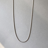 シルバー | スリムスネークチェーンステンレスネックレス サージカルステンレス レディース | FACION
