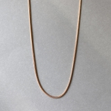 ピンクゴールド | スリムスネークチェーンステンレスネックレス サージカルステンレス レディース | FACION