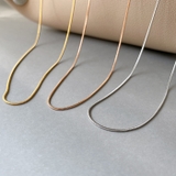 スリムスネークチェーンステンレスネックレス サージカルステンレス レディース | FACION | 詳細画像2