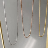 スリムスネークチェーンステンレスネックレス サージカルステンレス レディース | FACION | 詳細画像3