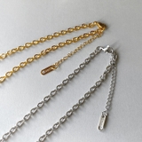 ハートデザインチェーンステンレスネックレス サージカルステンレス | FACION | 詳細画像6