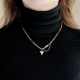 ハートデザインチェーンステンレスネックレス サージカルステンレス | FACION | 詳細画像8