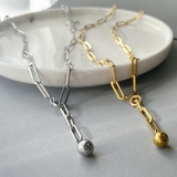 Y字レオンチェーンステンレスネックレス サージカルステンレス SUS316L | FACION | 詳細画像5 