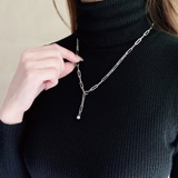 Y字レオンチェーンステンレスネックレス サージカルステンレス SUS316L | FACION | 詳細画像7 