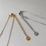 一粒ジルコニアステンレスネックレス サージカルステンレス 金属アレルギー対応 | FACION | 詳細画像5