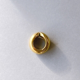 ゴールド ラージ | 片耳用ドロップステンレスワンタッチフープイヤリング イヤーカフ サージカルステン… | FACION