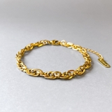 ゴールド | ボリュームステンレスチェーンブレスレット ブレス 男女兼用 | FACION