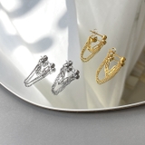 2連フープチェーンステンレスピアス サージカルステンレス 金属アレルギー対応 | FACION | 詳細画像2 