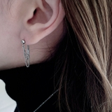 2連フープチェーンステンレスピアス サージカルステンレス 金属アレルギー対応 | FACION | 詳細画像5 