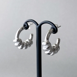 シルバー  | コネクトＣ型ステンレスフープピアス サージカルステンレス SUS316L | FACION