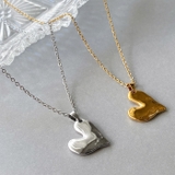 エンボスハートステンレスネックレス ペンダント サージカルステンレス | FACION | 詳細画像2 