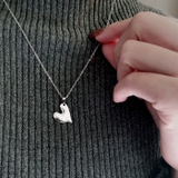 エンボスハートステンレスネックレス ペンダント サージカルステンレス | FACION | 詳細画像8 