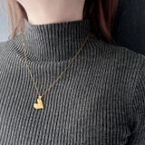 エンボスハートステンレスネックレス ペンダント サージカルステンレス | FACION | 詳細画像9 